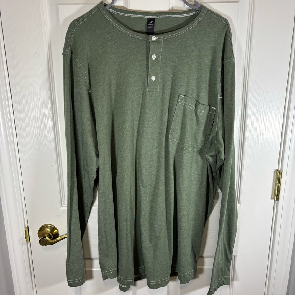 Glyder Men’s Hensley Long Sleeve Shirt XXL Limitless Movement Loose Comfy NWOT